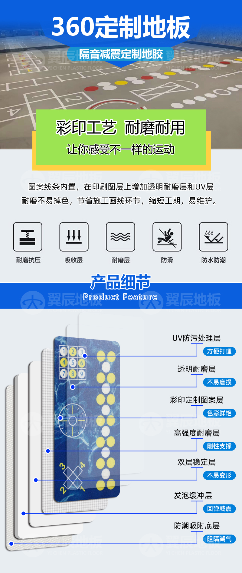 健身房360功能定制地板